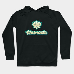 NAMASTE GOLDEN GREEN LOTUS Hoodie